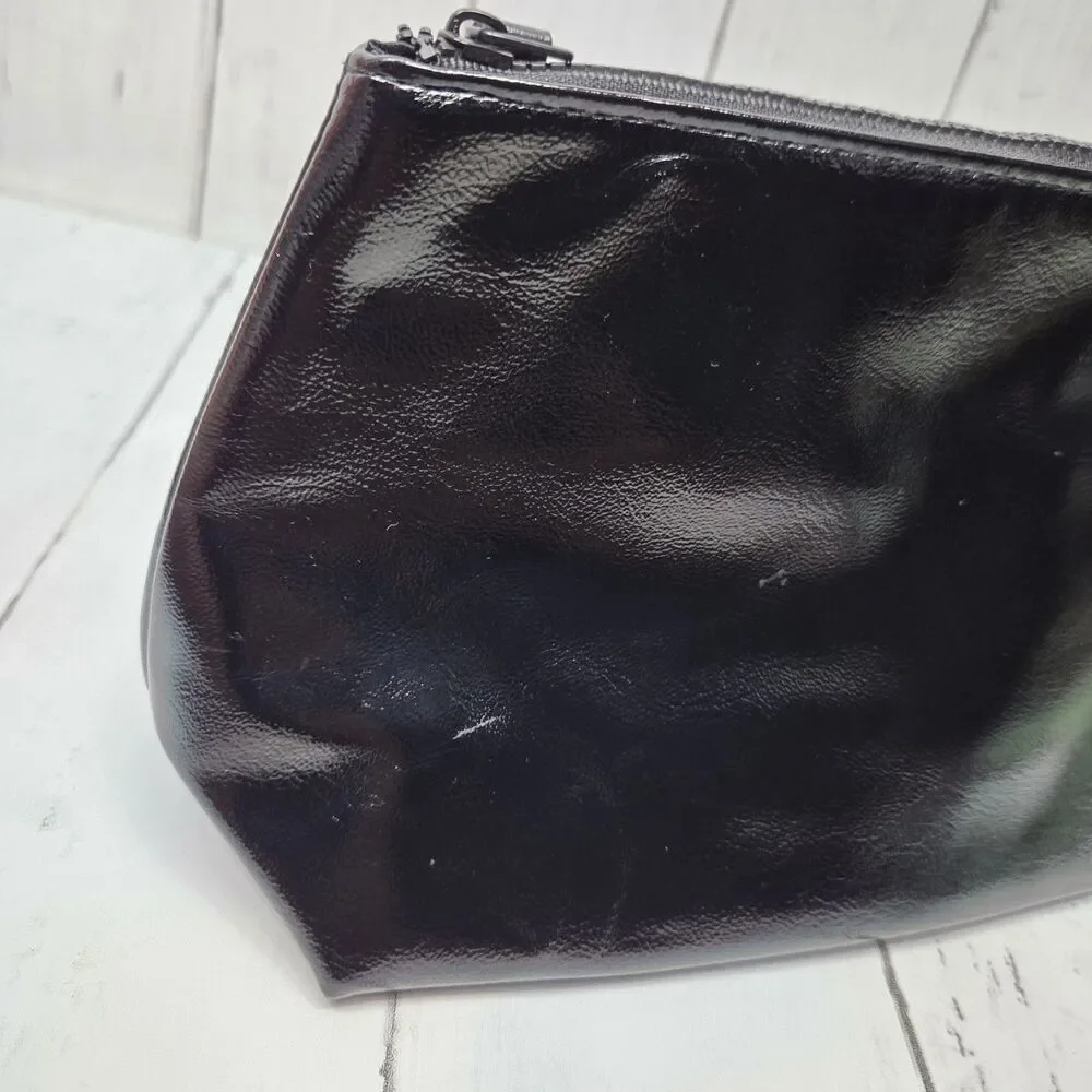 Yves Saint Laurent YSL Makeup Cosmetic Bag Black Travel Perfume Beauty Pouch